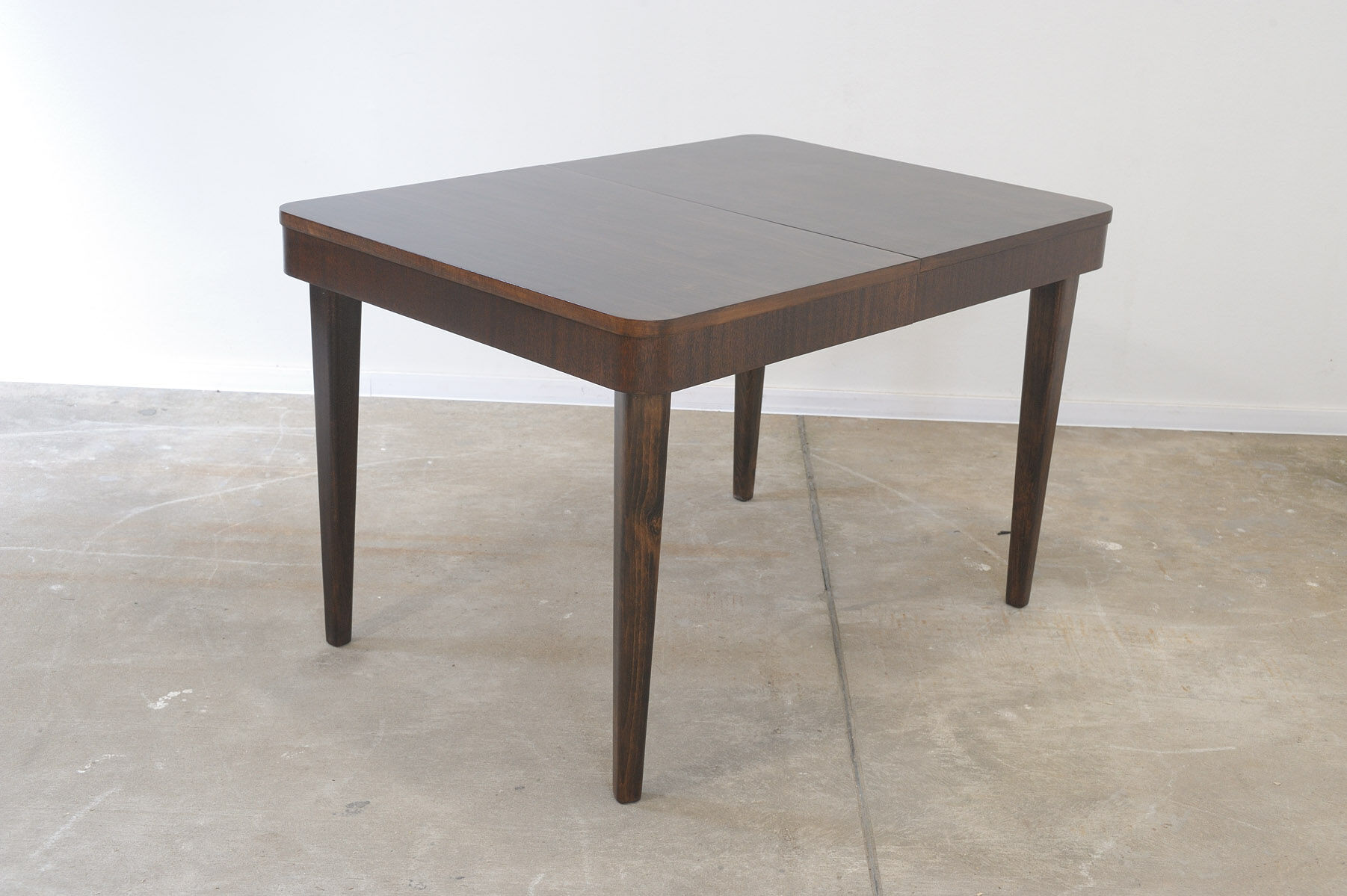 Fully renovated walnut folding dining table by Setona, 1950s