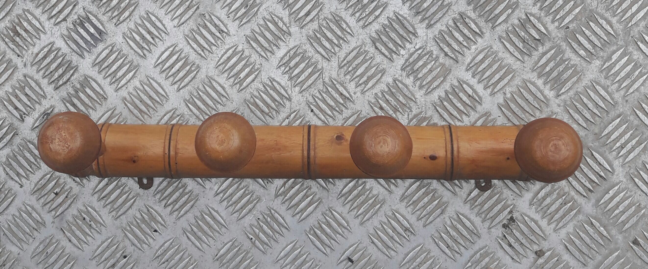 Antique wooden coat rack