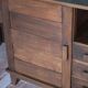 Enfilade Reconstruction René Gabriel. vintage wooden sideboard