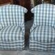Pair of old crapaud armchairs