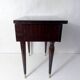 table de nuit chevet en bois laqué et laiton
