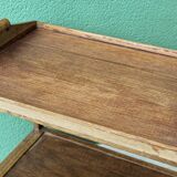 Scandinavian teak rolling trolley