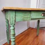 Old patinated farmhouse table
