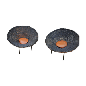 Paire de fauteuils en