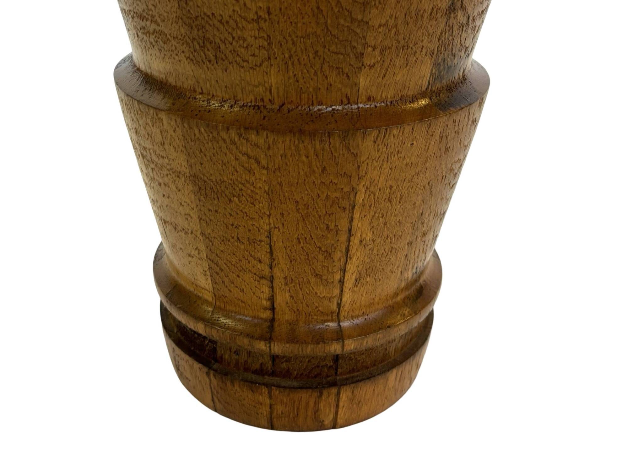 Vintage umbrella holder wooden basket storage 1960 minimalist design