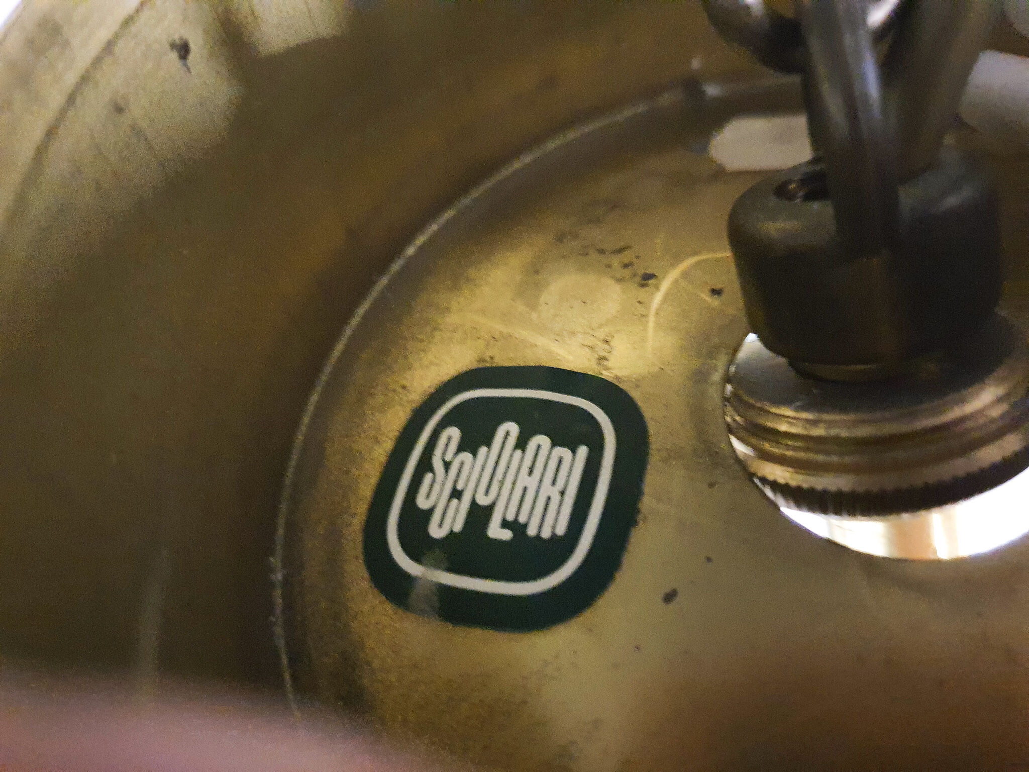 Brass chandelier 1970