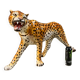 Large Italian ceramic leopard statue, 1960s