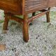 Vintage rattan and ceramic bar furniture