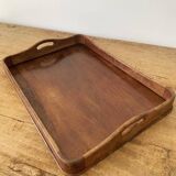 Old large wooden tray