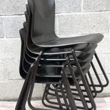 Lot of 6 vintage Galvanitas S23 chairs