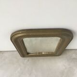 Gilded wood and stucco wall mirror - early 20th century