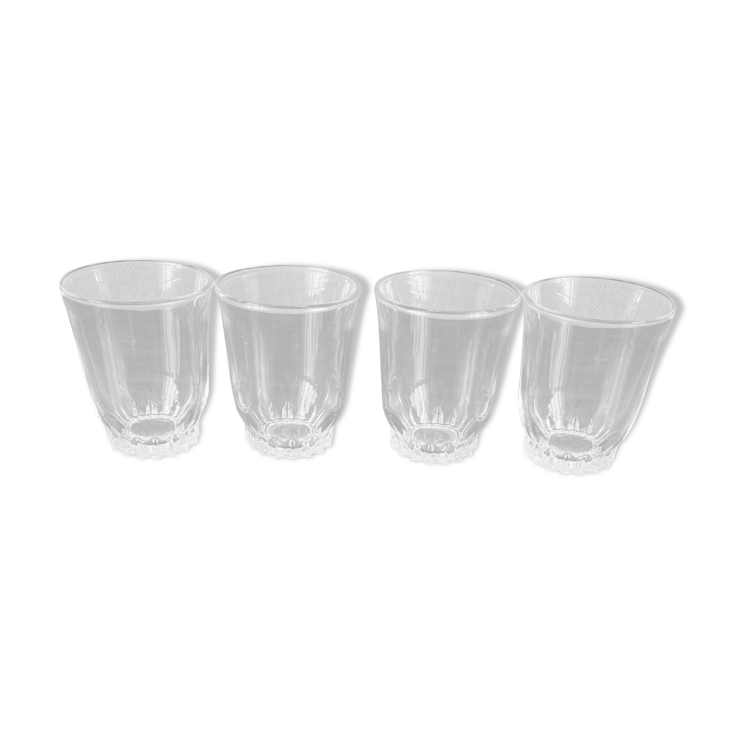 Lot 4  glasses vintage bucket old bar bistro vintage art nouveau deco