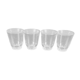 Lot 4 verres godet vintage ancien bar bistrot vintage art nouveau deco