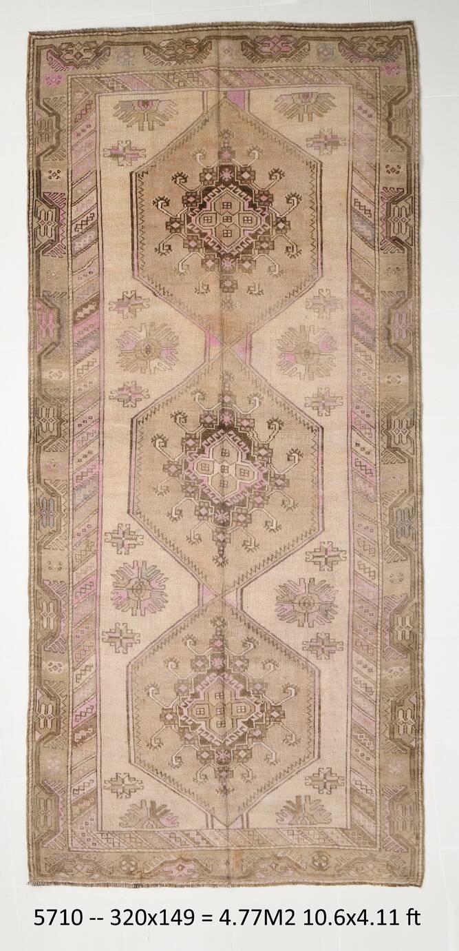 5x10 60s Oriental Vintage Rug, 149x320Cm