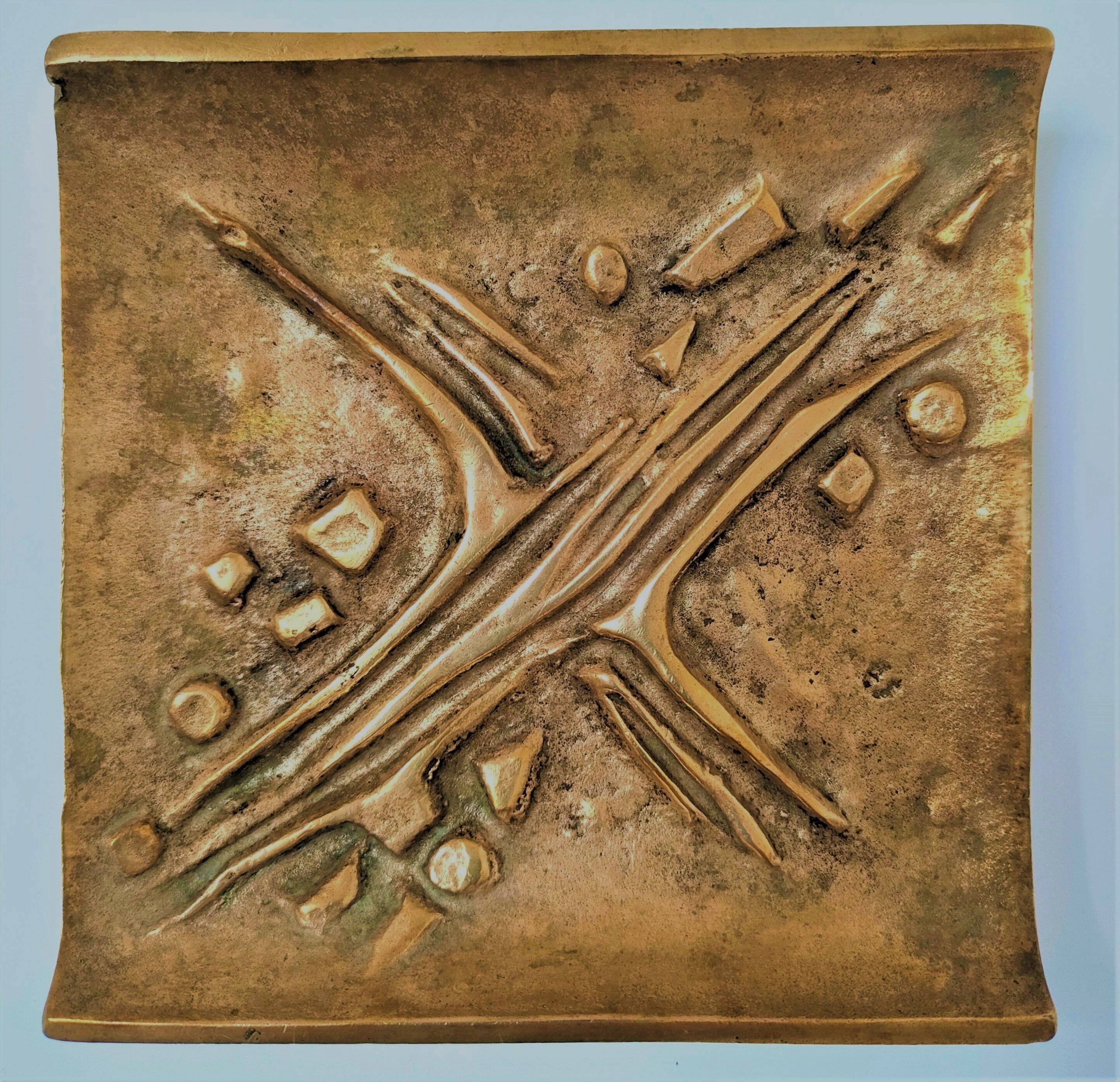Jacques Lauterbach gilded bronze pocket emptier from the 70s