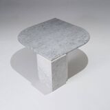 Gray Marble Drop-Shaped Coffee Table, 1980s
