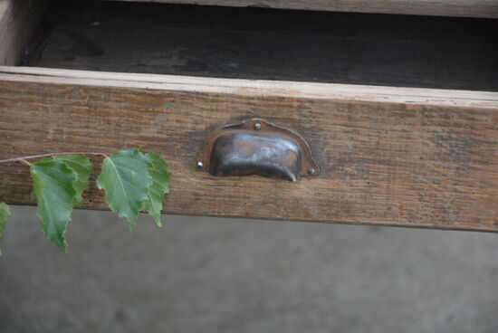 Solid oak farm table