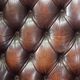 2x Chesterfield wingback armchair