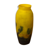 Vase en pâte de verre vintage