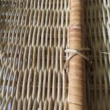 Natural rattan wall shelf