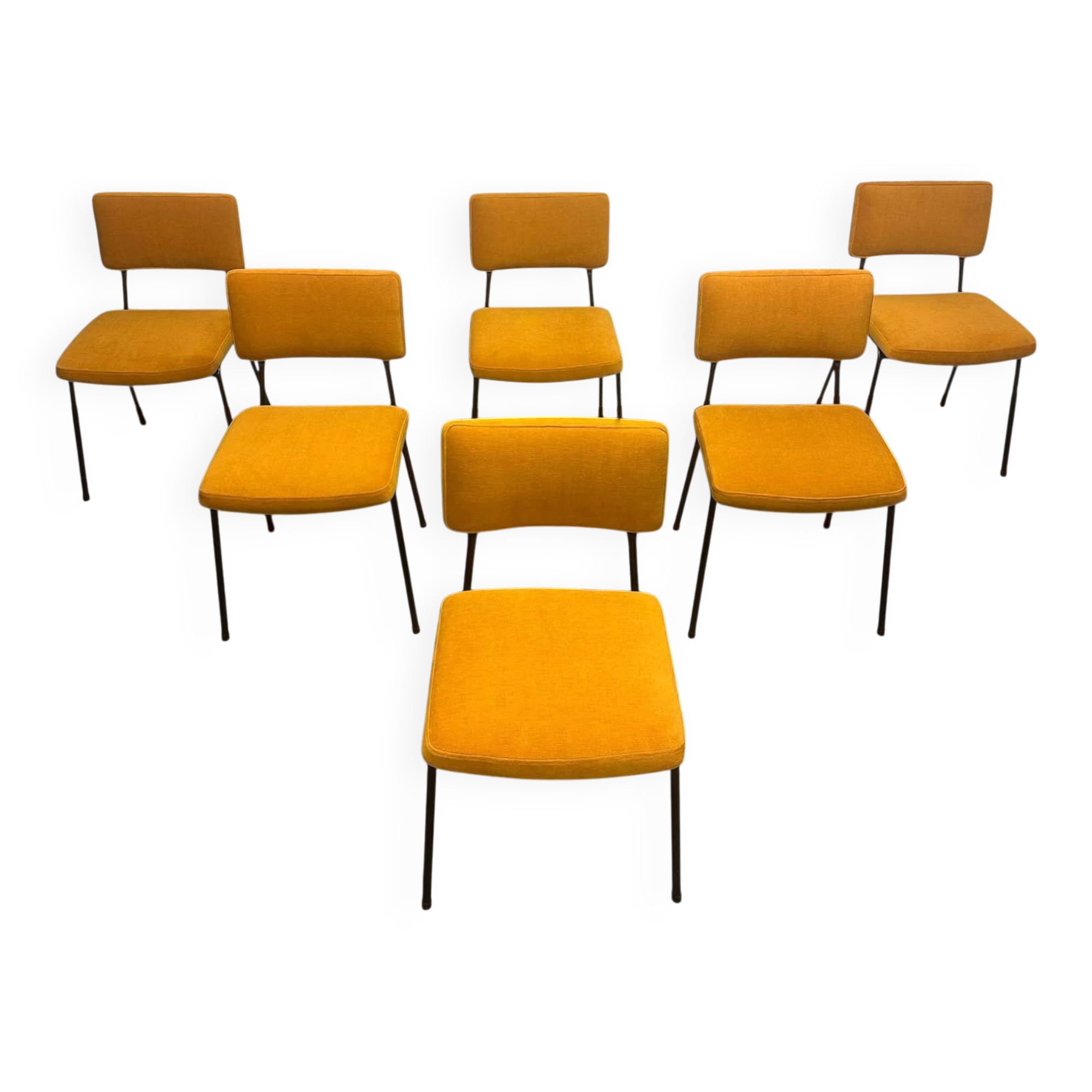 Set of 6 chairs by André Simard, 1950