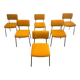 Set of 6 chairs by André Simard, 1950