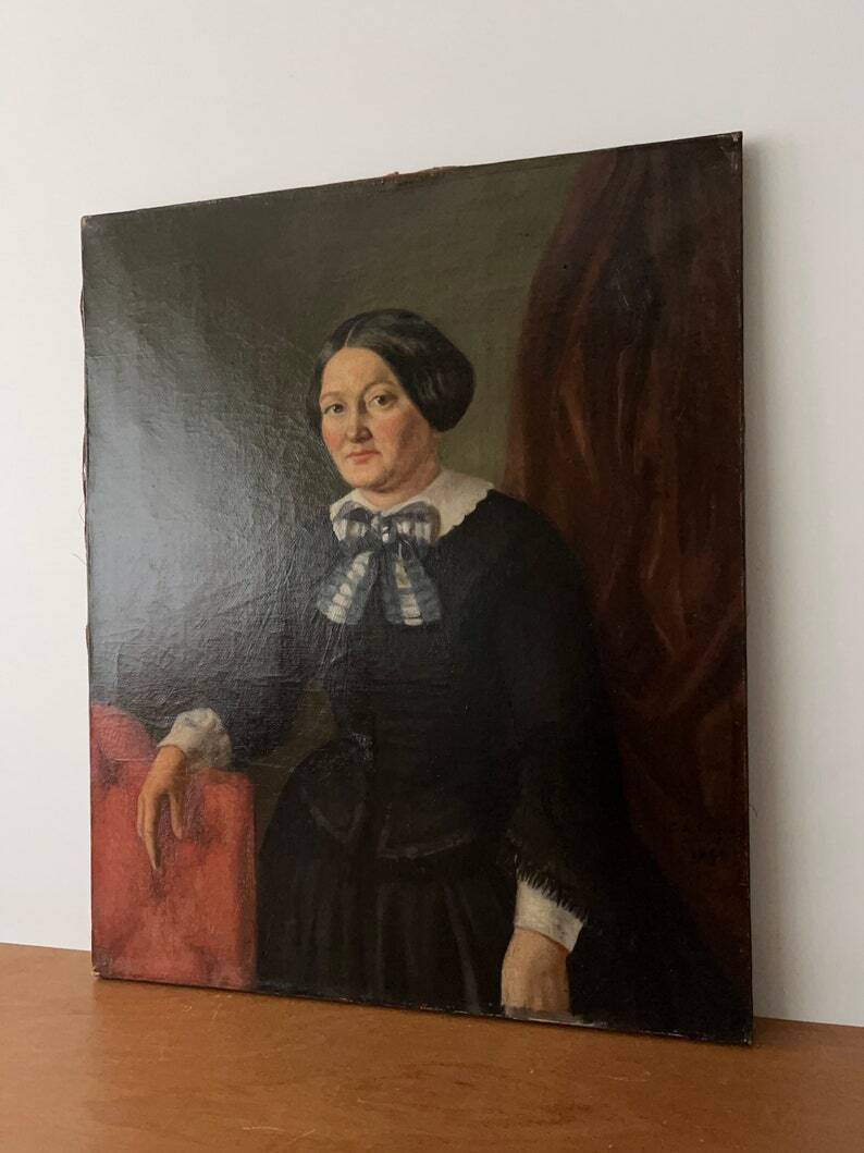 Portrait d'une femme du 19ème siècle, encadré