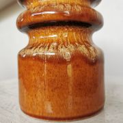 Vase vintage en céramique : poterie ouest-allemande des années 1970