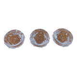 3 Arques crystal candle holders “royale” model