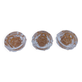 3 Arques crystal candle holders “royale” model