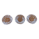 3 bougeoirs cristal d’Arques modèle "royale"