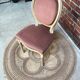 Pink medallion armchair