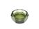 Art Deco desk organizer, olive crystal, Moser, Czechoslovakia, 1930s.