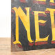Antique french handpainted shop sign Teinture Nettoyage