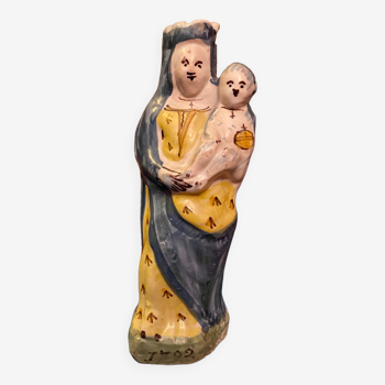 Vierge à l’enfant céramique 1723