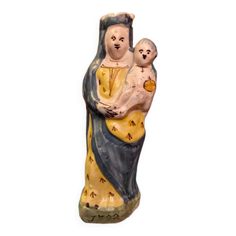 Vierge à l’enfant céramique 1723