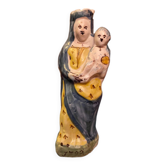 Virgin and Child ceramic 1723