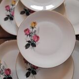 P.L. France flat plates – Roses – 1950s