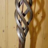 Vintage 1960s openwork wrought iron floor lamp