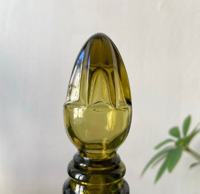 Vintage green carafe