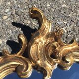 Baroque mirror in gilded wood - 85x55 cm