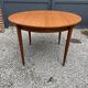 Table ronde en teck extensible design scandinave