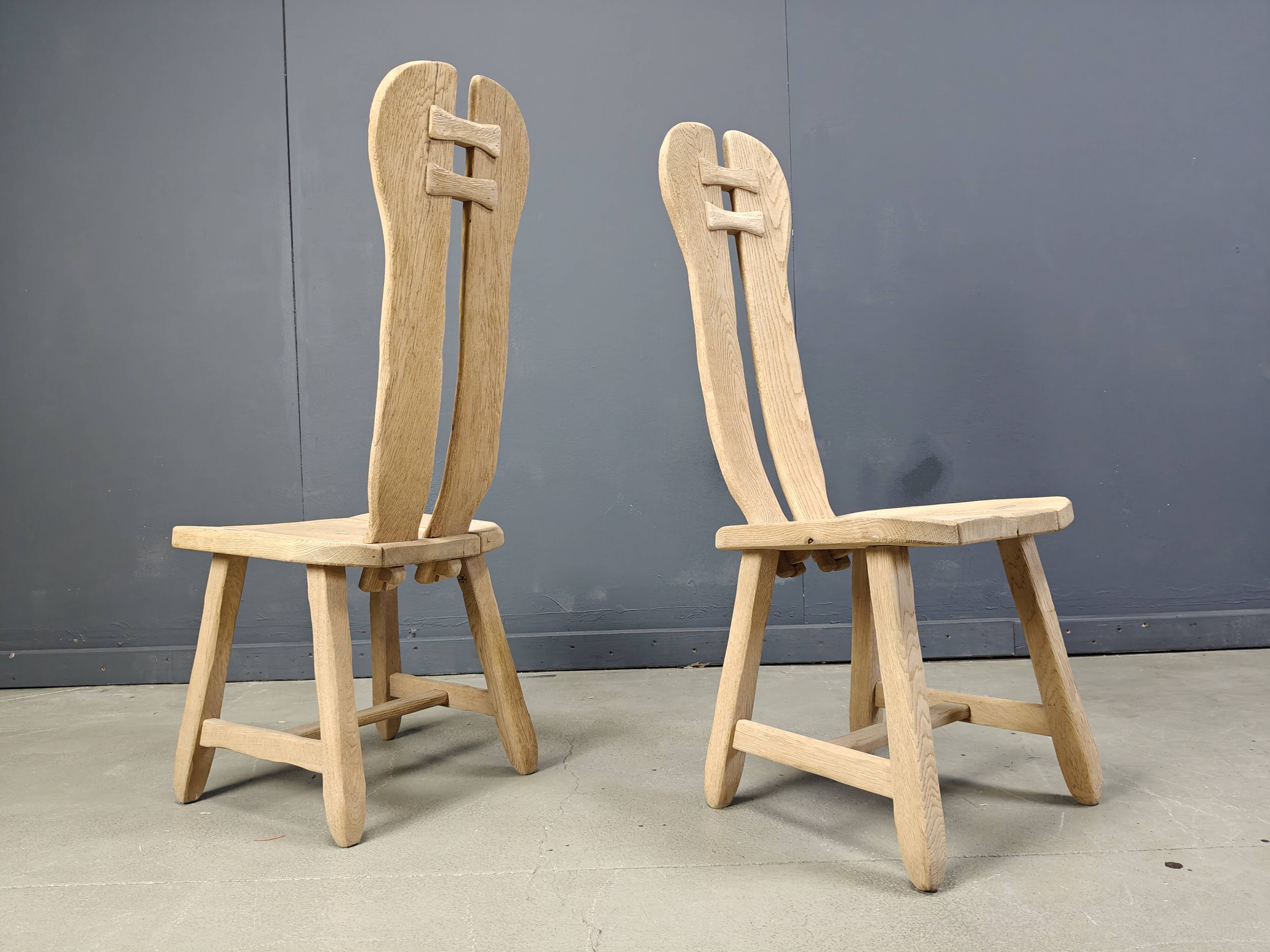 Vintage dining chairs by Depuydt, Belgium, set of 6 - 1960s