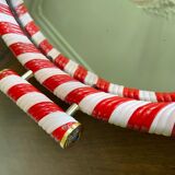 Round mirror tray scoubidou 50s/60s