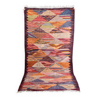 Kilim berbère multicolore, Maroc