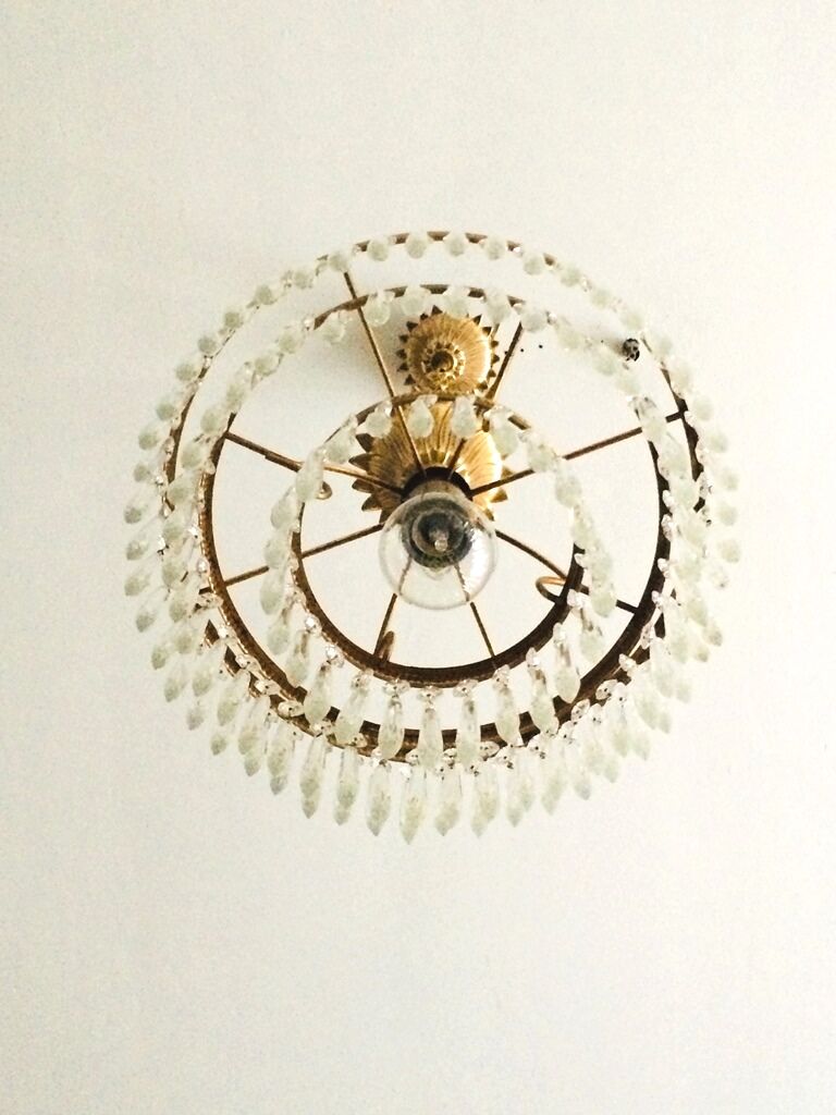 Waterfall Chandelier 60s Hollywood Regency