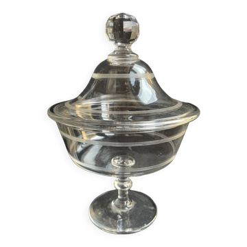 Compotier baccarat gravure filets