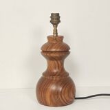 Vintage wooden foot lamp