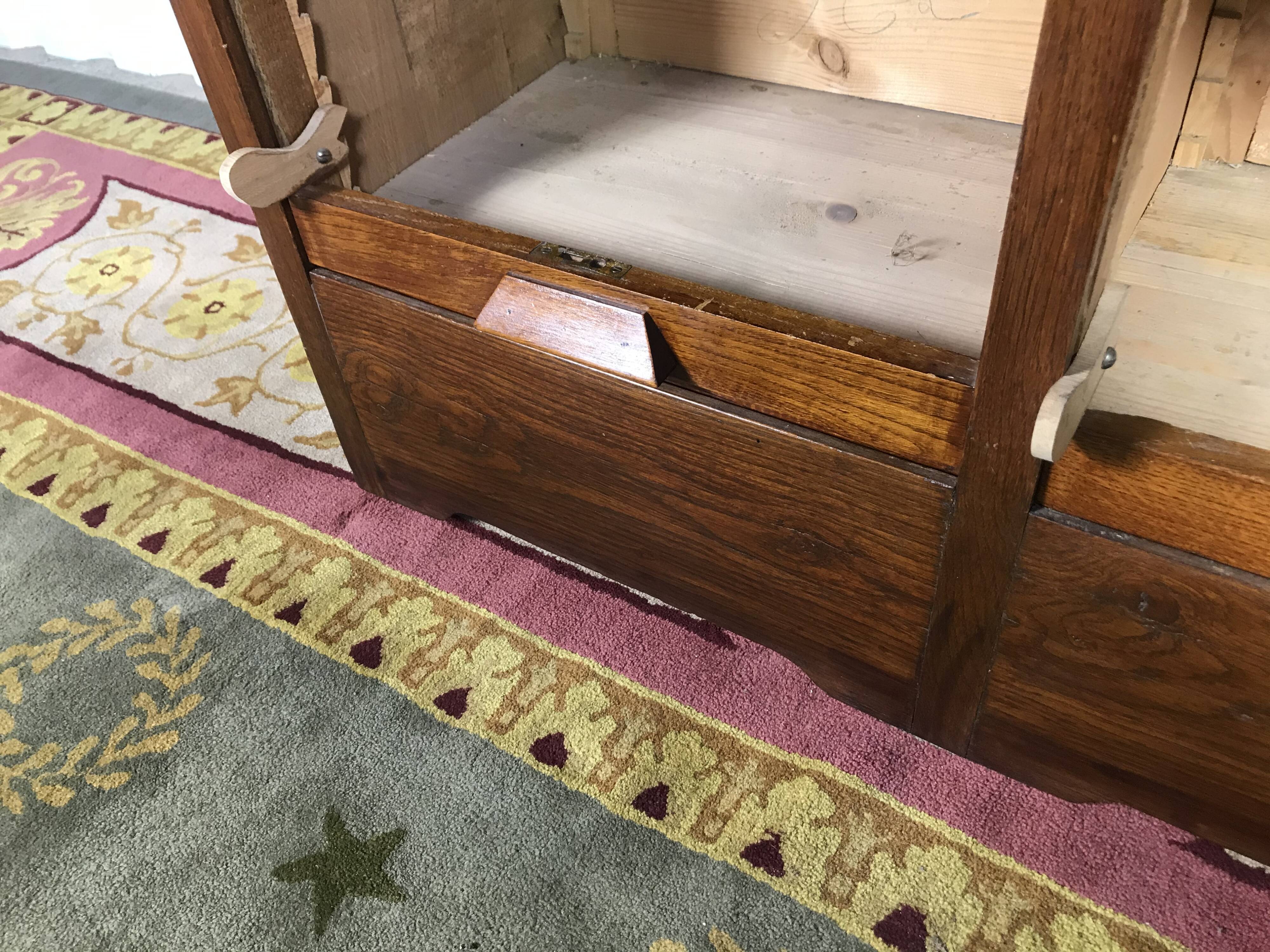 Oak notary curtain cabinet 1940