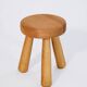 Scandinavian Ingvar Hildingsson stool, beech and ash, 1970, Sweden.